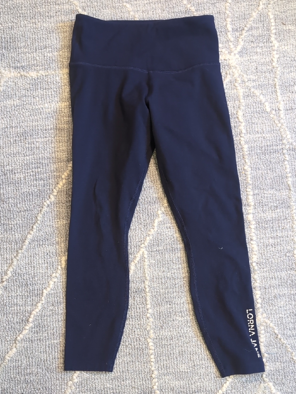 Lorna Jane Lotus High-Waist Leggings- Navy XS